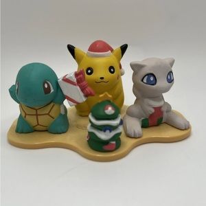 Vintage 1997 Pokemon 1st Chardeco Christmas Cake Topper Bandai RARE HARD TO FIND